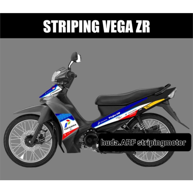 STRIPING VARIASI VEGA ZR LIS STICKER DECAL VARIASI YAMAHA VEGA ZR VEGA RR "MANDALIKA"