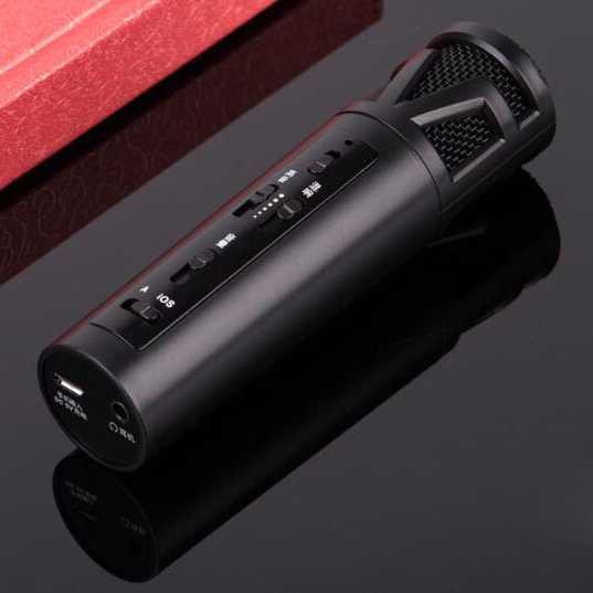 Mikrofon Recording with Sound Card - F8 - Hitam