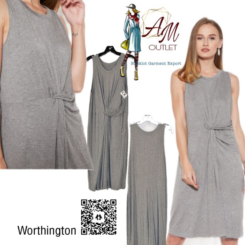 Inner Dress Gamis Kutung Singlet Tube Midi Bodycon Dress | Dress Wanita