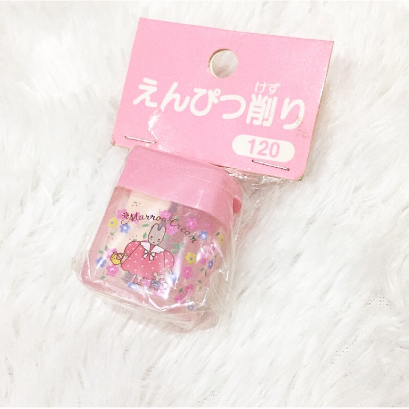 

Original Sanrio Premium Collection Marron Cream Pink Rabbit Bunny Classic Vintage Made in Japan Pencil Sharpener Rautan Pensil Stationeries