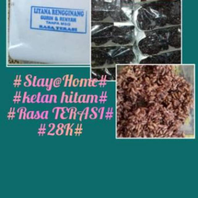 

Rengginang Ketan Hitam Rasa Terasi .Higienis tanpa MSG Teman#STAY@HOME#