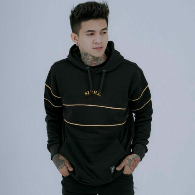 Cacing Hitam Sablon Sweater Hoodie Salviohexia Sweater Pria Sweater Slvhx