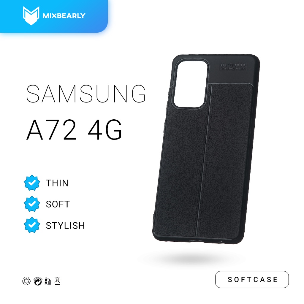 Soft Case Samsung A72 4G Corak Kulit