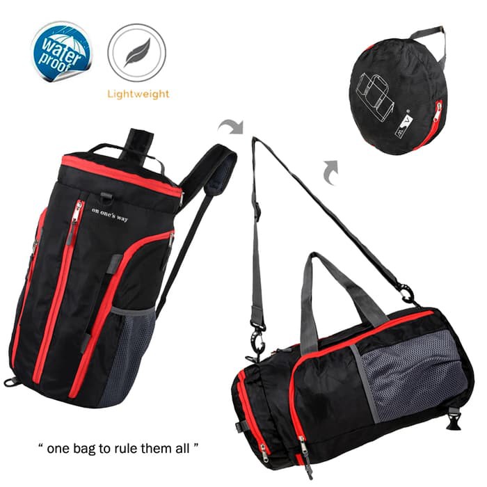 TAS WANITA TERBAIK BERKUALITAS TINGGI Ransel anti air bisa dilipat jadi duffel bagtas gym Wa GE250