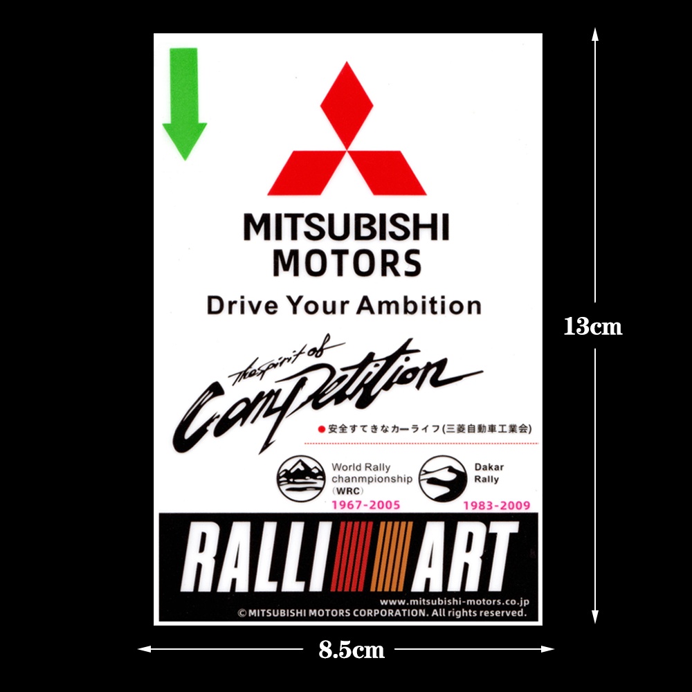 Sticker Dekorasi Kaca Depan Mobil Mitsubishi Pajero 4 Colt Galant 8 Lancer X Outlander