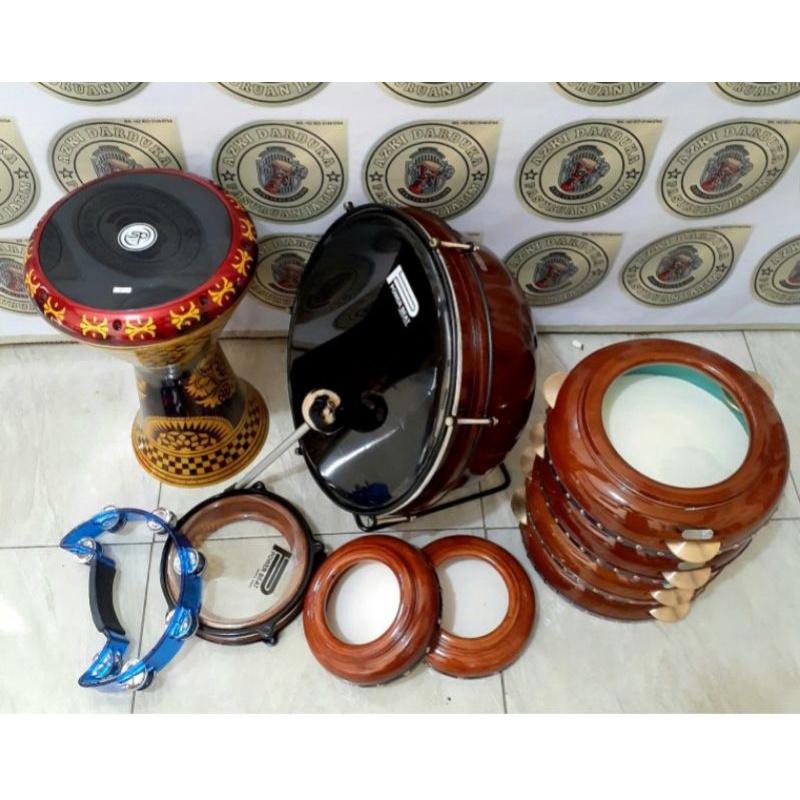 HADROH MOTIF 1SET+DARBUKA 9IN FULSET