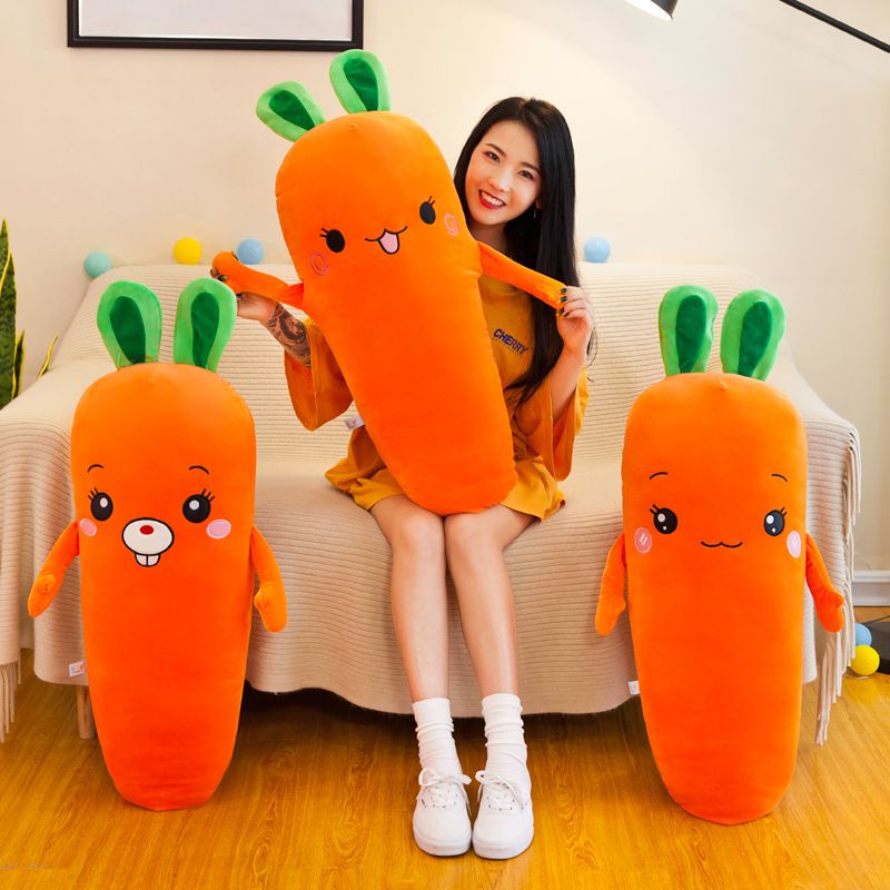 70cm Mainan Soft Stuffed Animals Carrot Sleeping Pillow Doll Plush Toy Cushion Kids Toy Gift Boneka