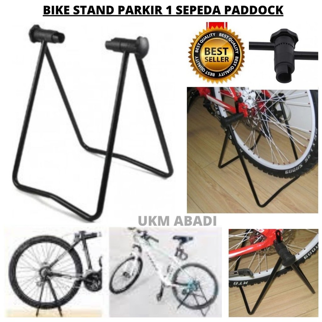 Bike Stand Parkir 1 Sepeda Paddock Statis  Rack Floor Display Universal 111163