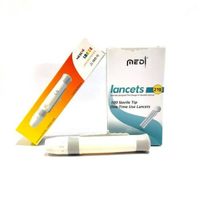 Pen Bekam Nesco+ Jarum Bekam/Lancing Device Dengan Jarum Bekam