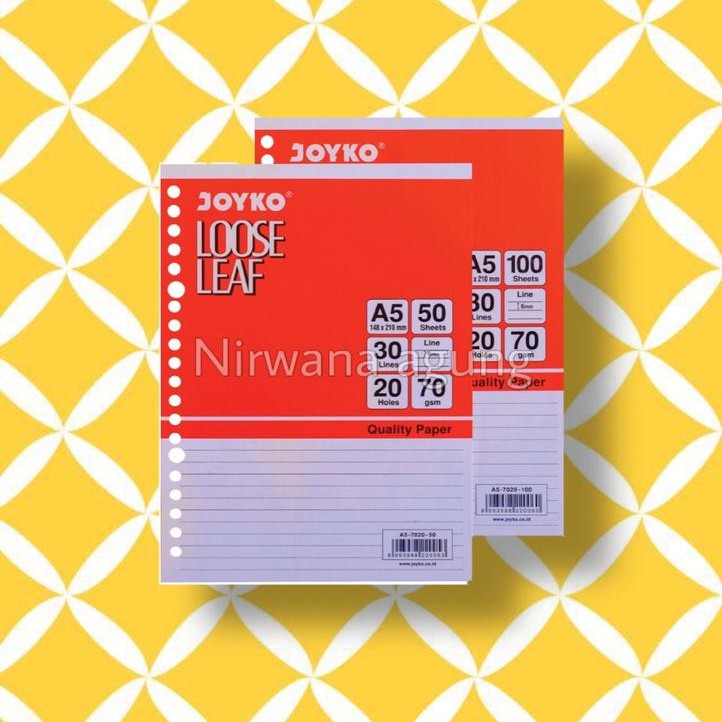 

Loose Leaf Isi Kertas File Binder Joyko B5 & A5 7026