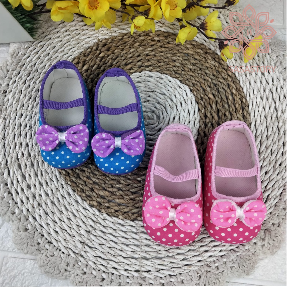 SEPATU BABY BAYI PREWALKER POLKADOT PITA FP17