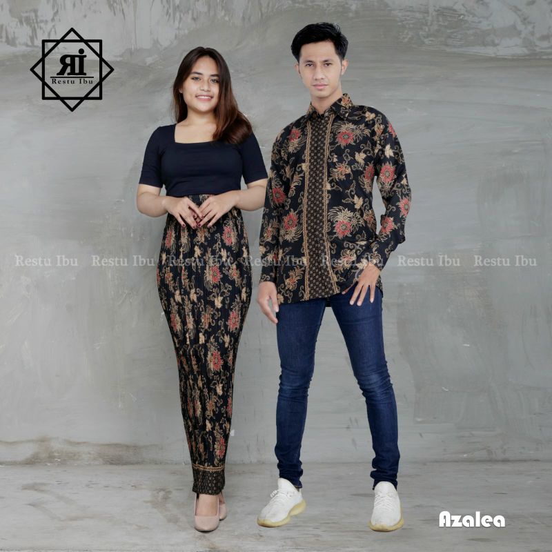 COUPLE KEMEJA BATIK COUPLE ROK BATIK PRISKET KEMEJA BATIK HEM BATIK