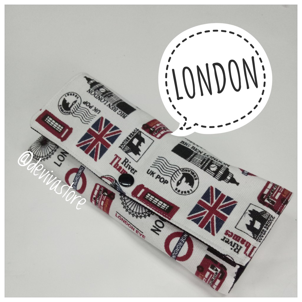 

ROLL PENCIL CASE / TEMPAT PENSIL GULUNG - london