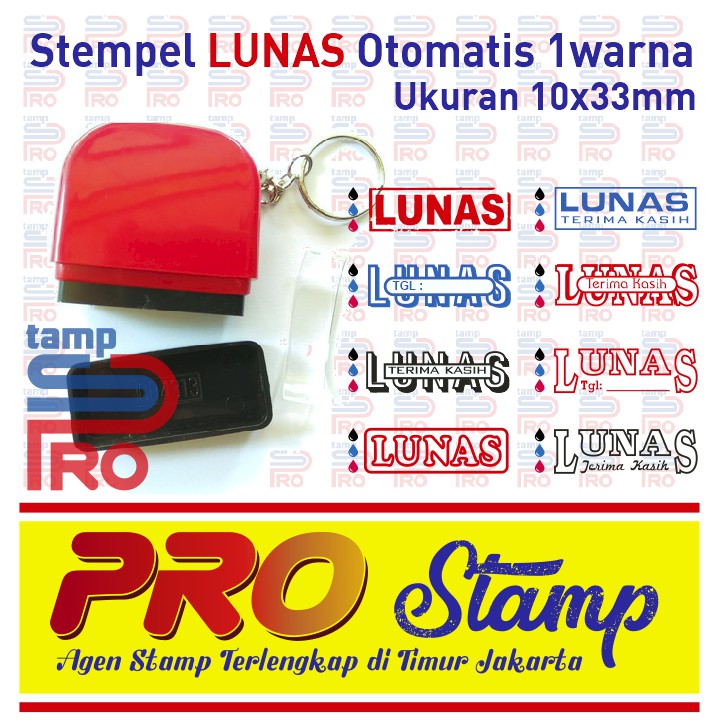 

Stempel LUNAS / Stempel Flash Warna