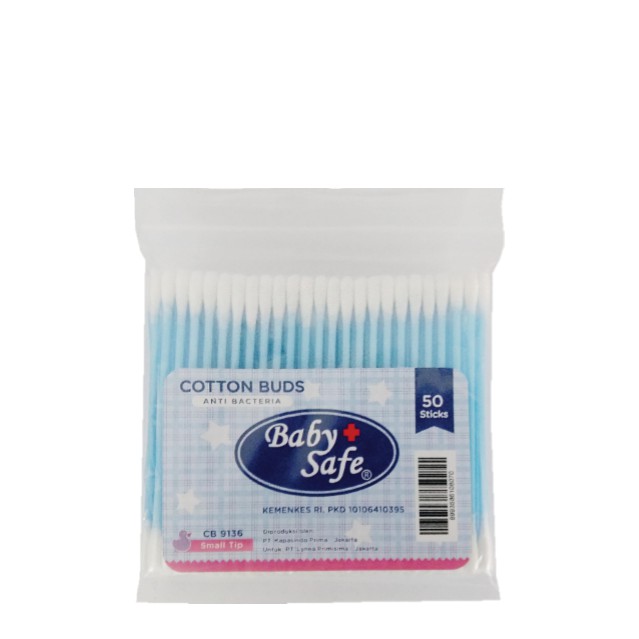 ❤ BELIA ❤ BABY SAFE Cotton Buds Refills Anti Bacteria CB9136 50 sticks / CB9131 100 sticks