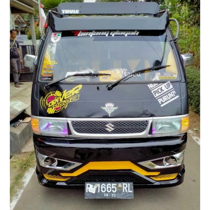 bemper Suzuki carry model jetbus+ lampu dan cover crum