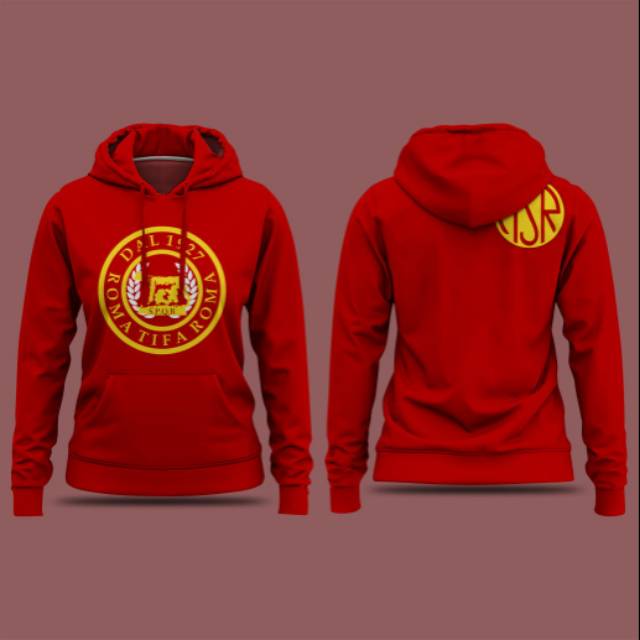 Jaket Sweater Hoodie As Roma