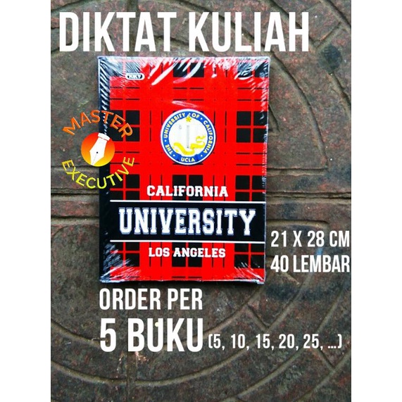 

➸ Kiky Buku Tulis Sekolah Diktat Kuliah 40 Lbr / Kampus University ✲