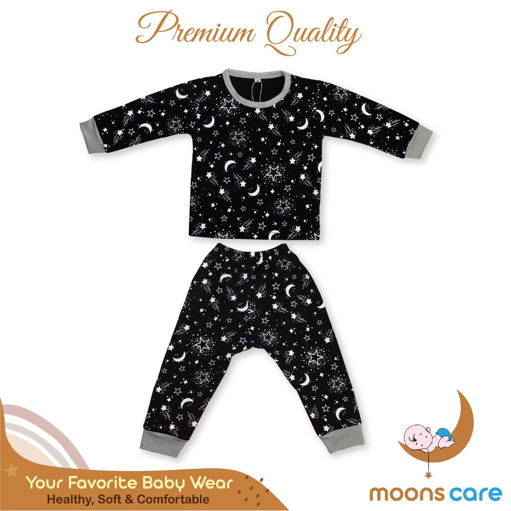 moons care SNI Kids 2-9 tahun Stelan Piyama Motif Baju Tidur Anak Piyama Pajamas 1 2 3 4 5 6 7 8 9 10 tahun