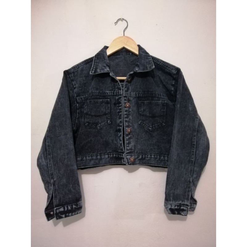 BISA COD JAKET JEANS CROP RAWIS BESTBSELLER