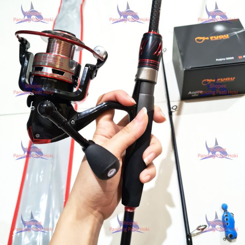Joran set daido ATHENA SOLID + REEL FUGU bonus soft frog