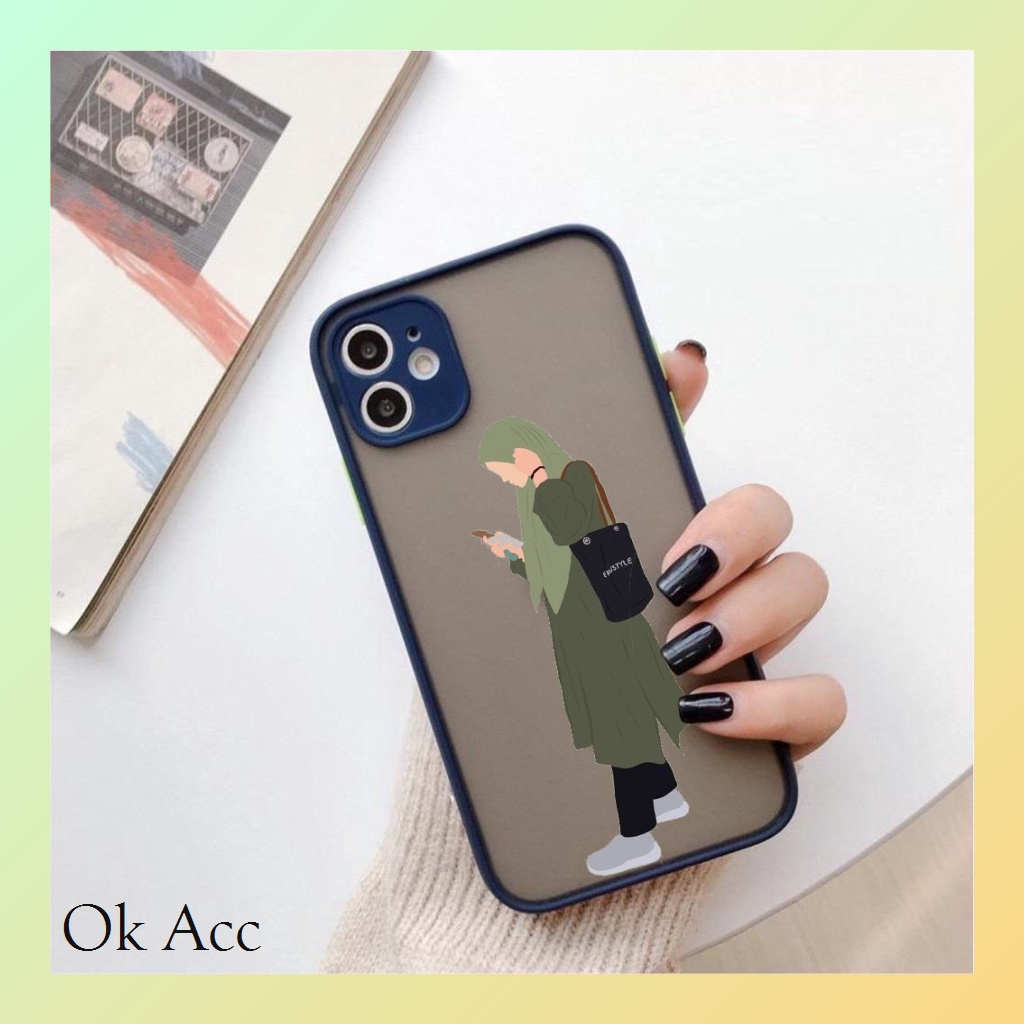 BARU Case custome Hijab AA07 for Iphone 6 6s 6+ 6s+ 7 8 7+ 8+ X Xr Xs Max 11 Pro Max 12 13 14 Pro Max