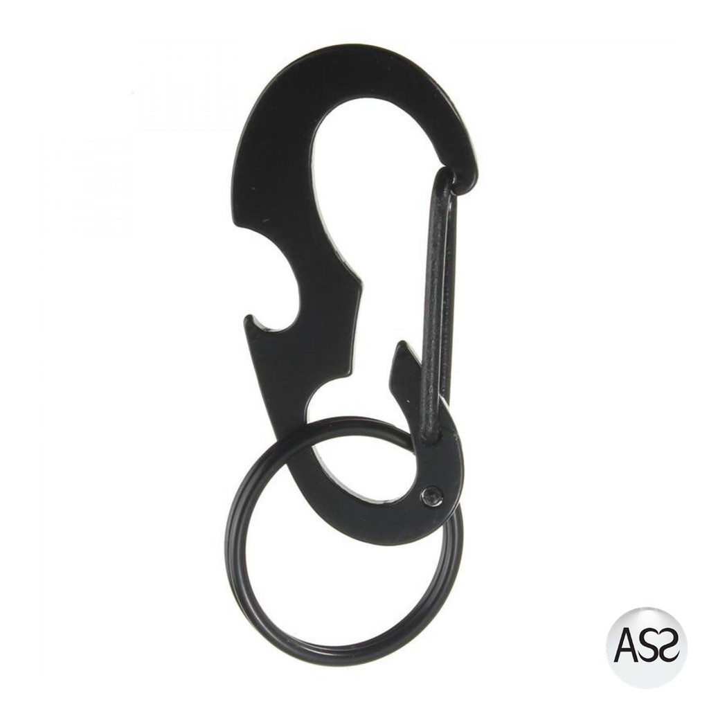 ASS Shop - Black Beetle EDC Carabiner Stainless Steel with Bottle Opener - XT-11