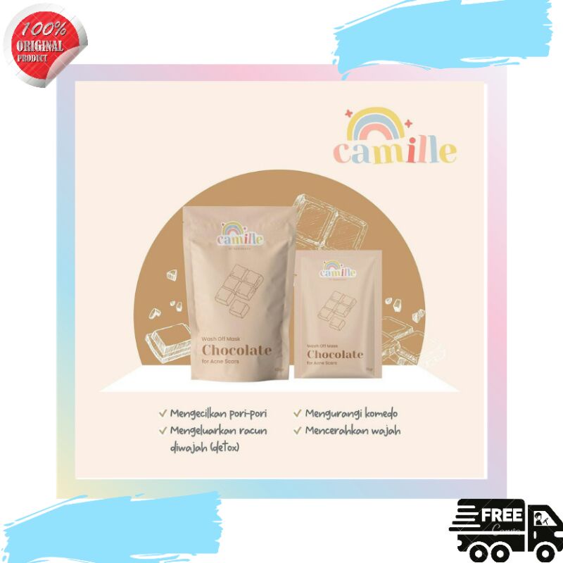 BPOM Masker Camile Beauty Chocolate 25gram