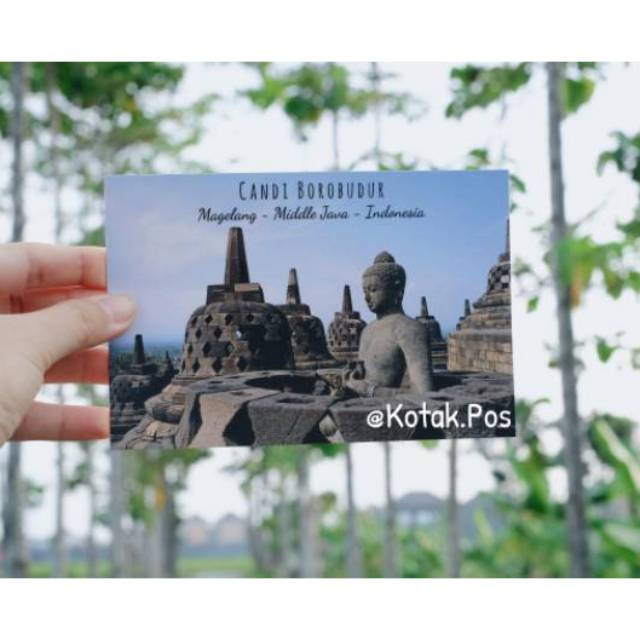 

CANDI BOROBUDUR 02 KARTU POS POSTCARD SURAT FILATELI POSTCROSSING SWAP WORLD HERITAGE CITY BUDAYA