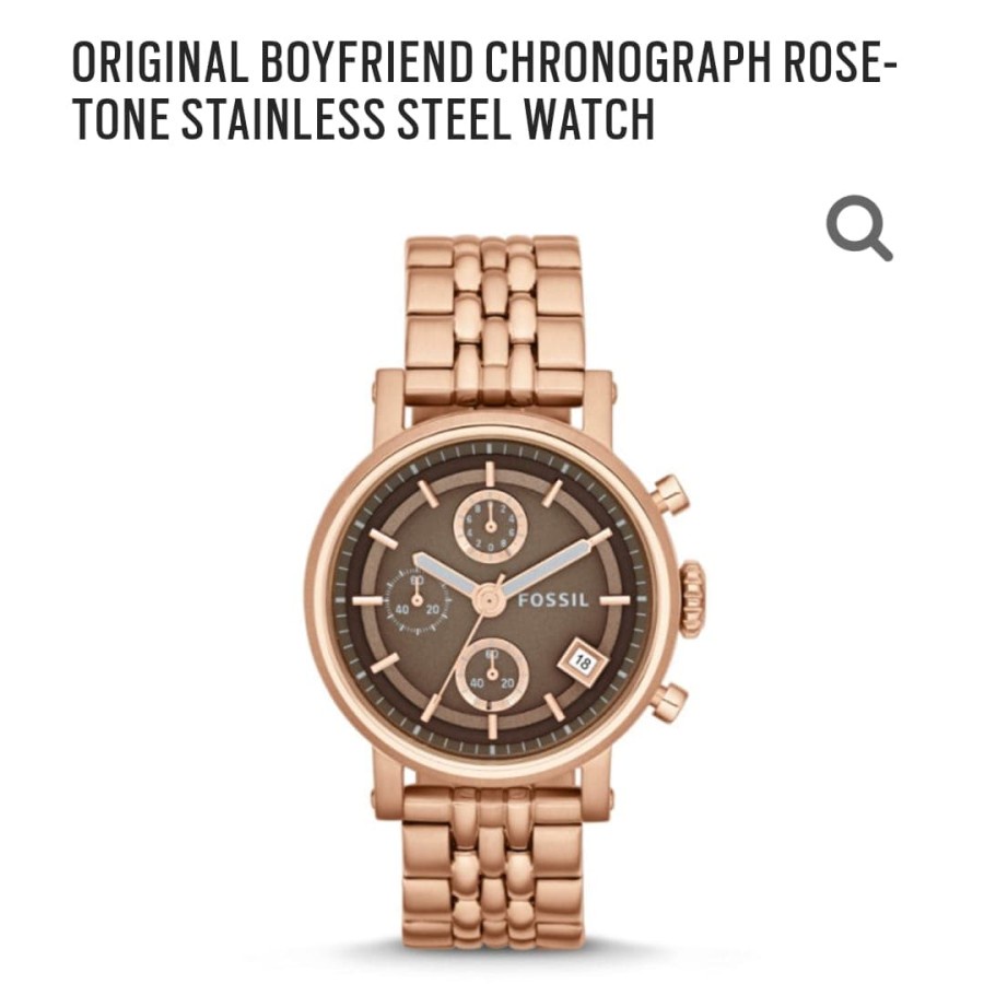 Promo Jam Tangan Wanita Fossil FS3494 - FS 3494 Quartz Stainless Rose Gold Jam Tangan Wanita Import 