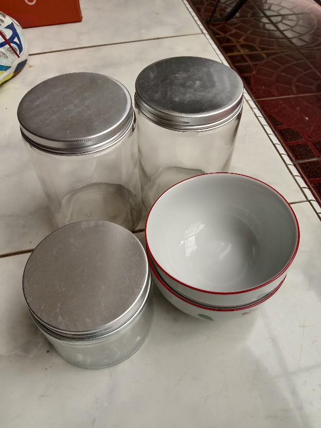 Toples Kaca Tutup Silver /toples Kaca 400 Ml / Botol Kaca / Glass Bottle / Jar Bottle/ Botol Pudding