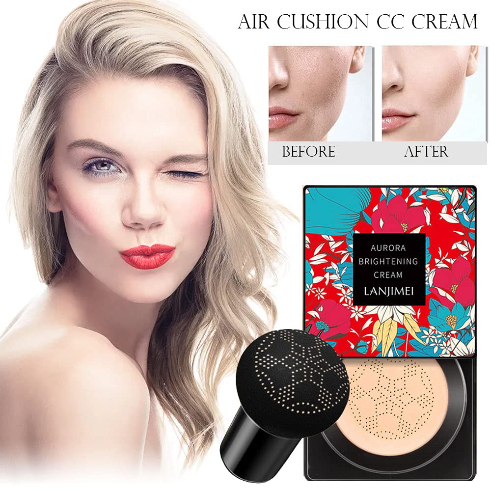 LANJIMEI Mushroom Head Air Cushion CC Cream / BB Cream Foundation / Coverage Liquid Foundation Matte