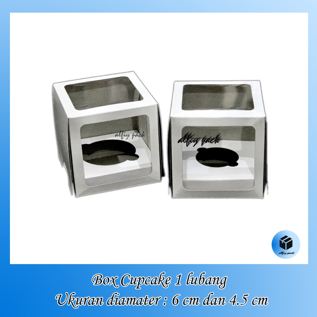 

1pack isi 10pcs BOX CUPCAKE UKURAN 9X9X9 CM DAN SEKAT ISI 1 LUBANG DIAMETER 4.5 CM / 6 CM KOTAK KEMASAN MUFFIN CAKE / PUDDING DUS PACKAGING