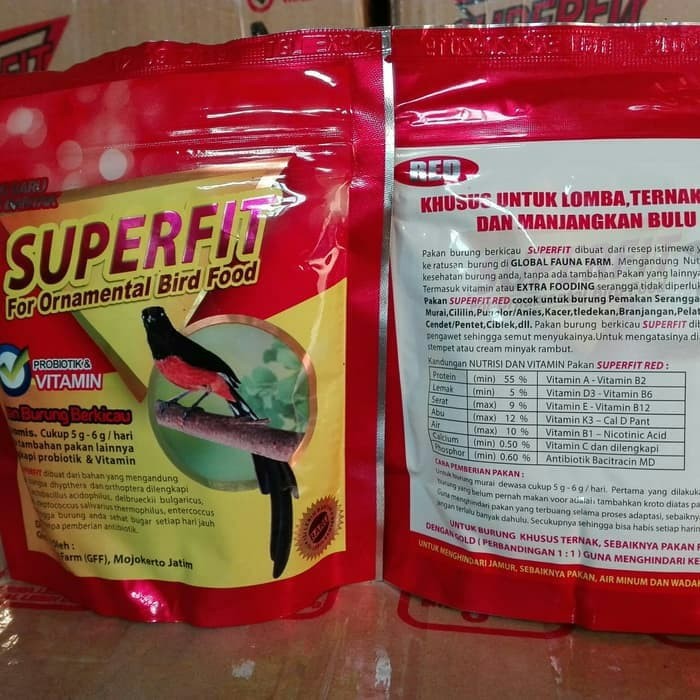

Termurah SUPERFIT RED HIGH PROTEIN 100GR VOER PUR KASAR Terbaru