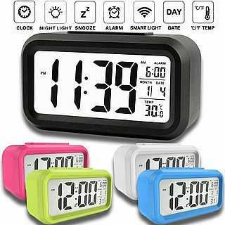 RS - Jam Meja Weker Beker Digital alarm alaram LED Dekorasi Aesthetik estetik Hari RS-75409