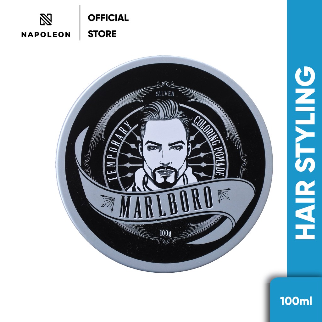 Pomade Warna Tidak Permanen Marlboro Silver Color - 100 g