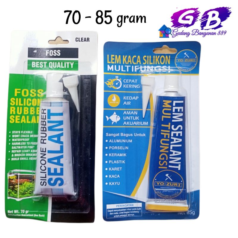 

LEM SEALANT CLEAR 70 - 85 G / LEM SILICONE KACA
