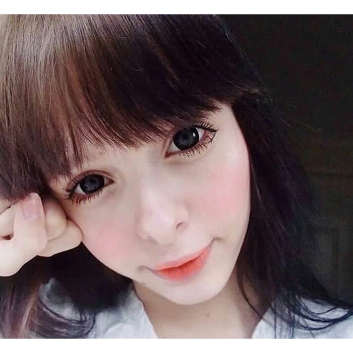 Softlens X2 Innocent BIG EYES DIA 16.00mm MINUS GREY BROWN BLACK BLUE ( -3.25 s/d -6.00) GRAY / Lensa  Kontak/ BS