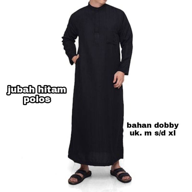 Jubah Hitam Polos