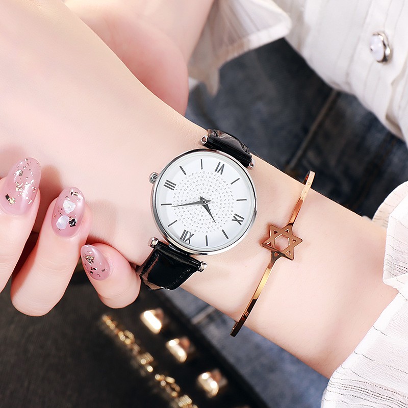 Watchyou Jam Tangan Wanita Gypsophila Belt Fashion Female Quartz Watch Ins Watches