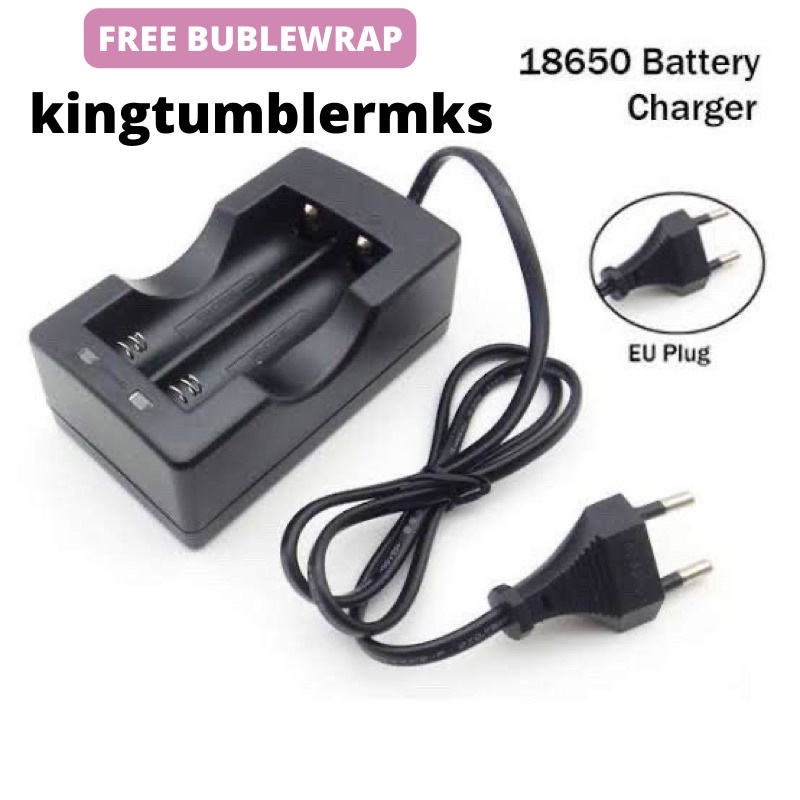 CHARGER BATERAI 18650 SENTER LASER