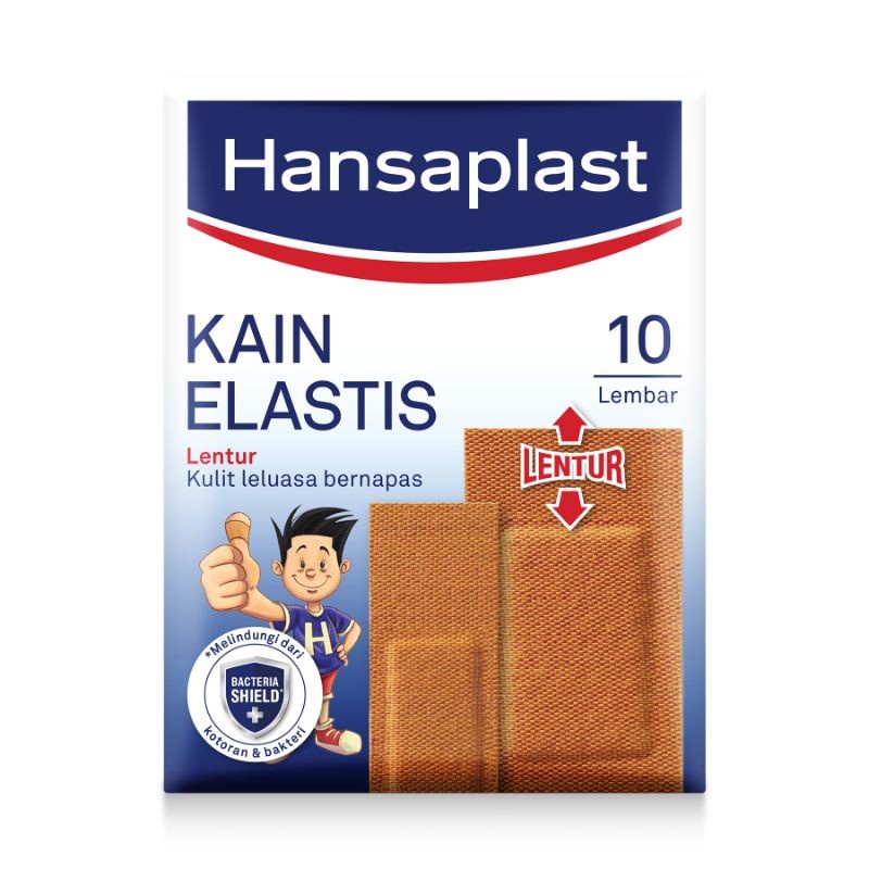 HANSAPLAST Plester Kain Elastis Mix 10s / Plester Luka Hansaplast