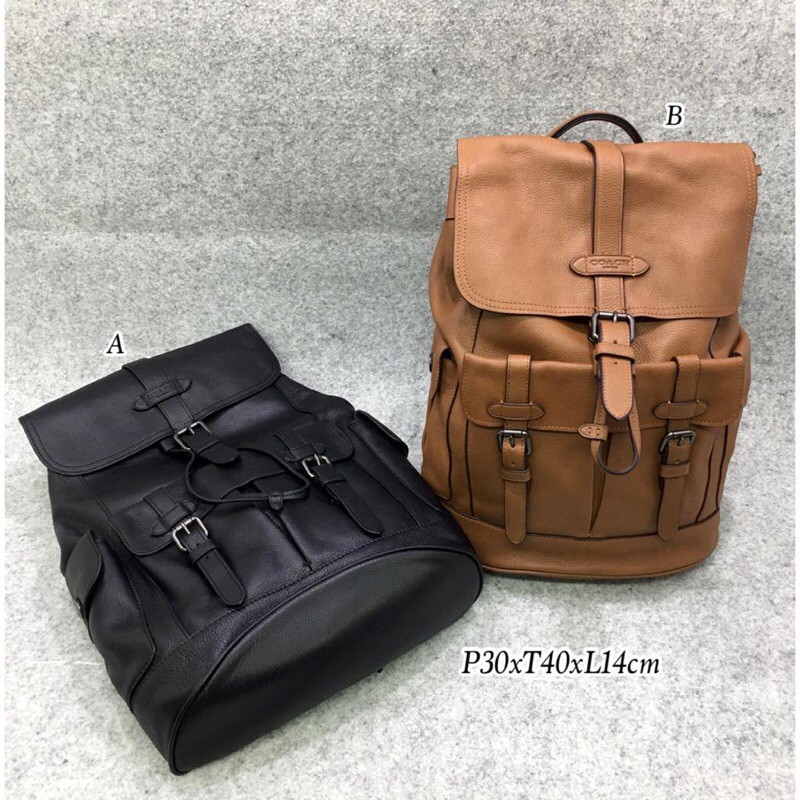 COACH Men’s Hudson Leather Backpack tas ransel ORIGINAL FO ORI AUTHENTIC