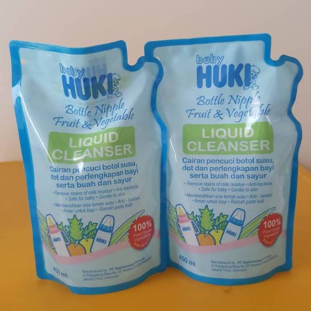 Baby Huki liquid cleanser cairan pencuci botol food grade 450 ml