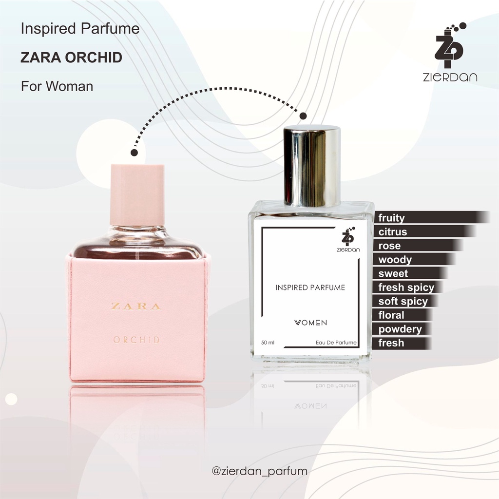 Zierdan Inspired Parfum Zara Orchid Parfume Farfum Minyak Wangi Tahan Lama Wanita Cewek