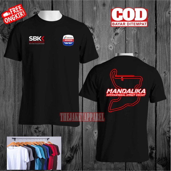 Tshirt Baju Kaos WSBK World SuperBike Mandalika Sirkuit Mandalika Pertamina