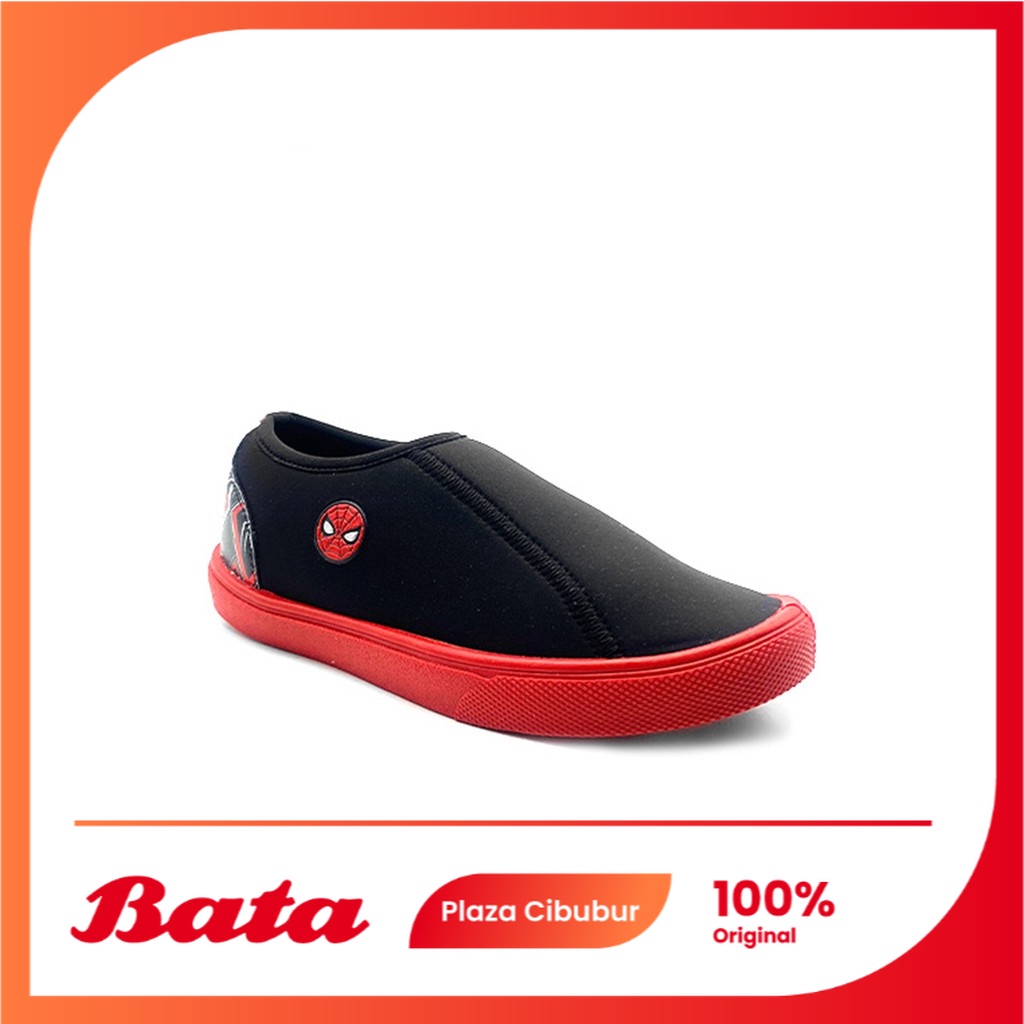 Bata Sepatu Anak Laki-Laki Marvel Series Avengers Vamper Black - 3896037