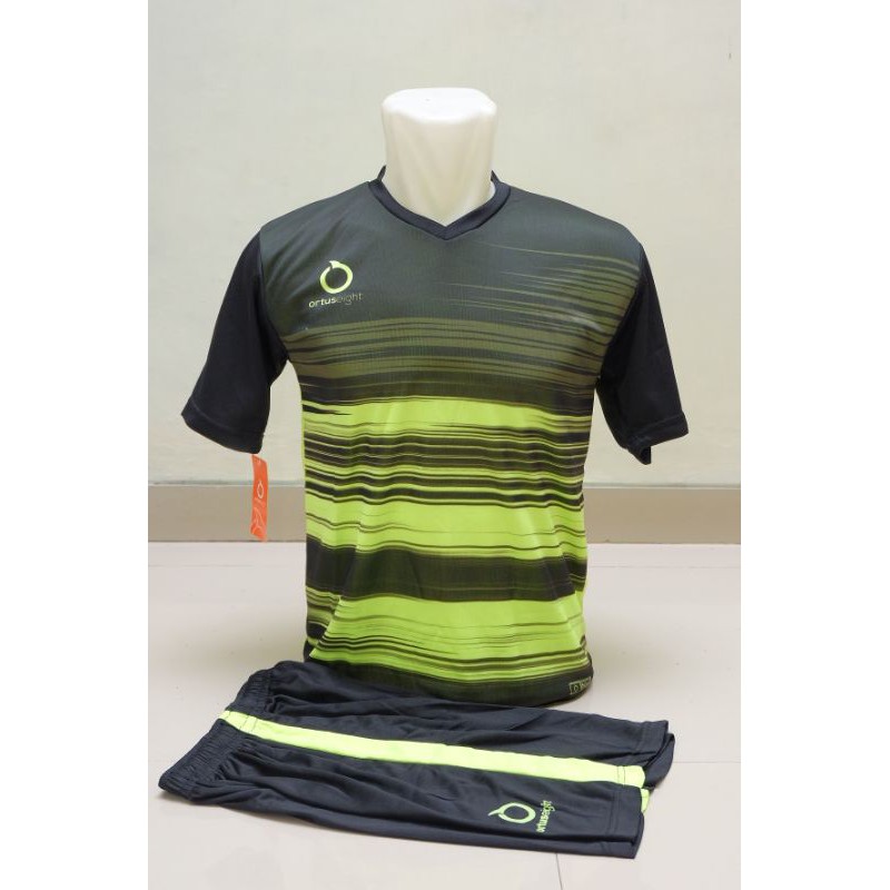 Jersey Futsal Jersey Sepakbola Printing ortuseight hijau stabilo