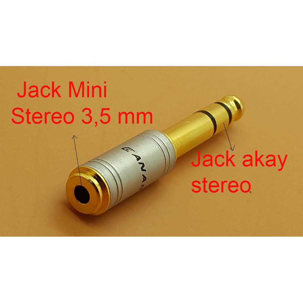 Converter Jack Mini Stereo 3,5 mm To Jack akay stereo CANARE