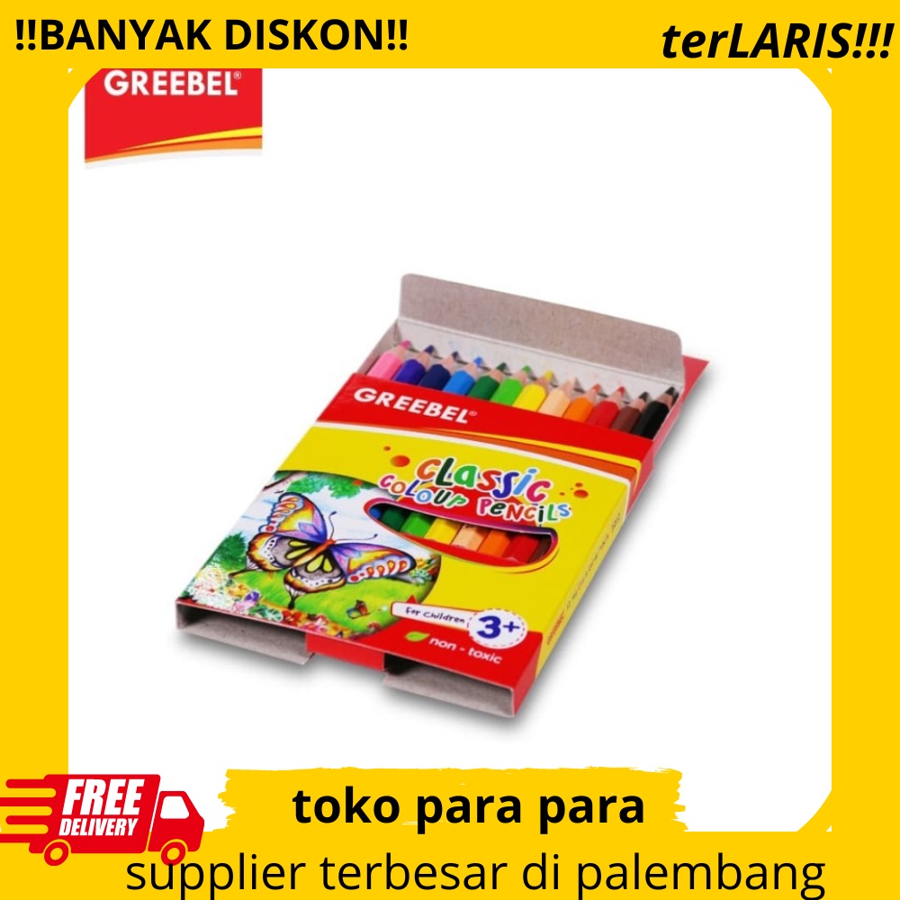 

GREEBEL 3012 Classic Colour Pencils Half 12 Warna